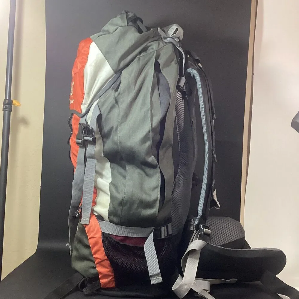 Deuter Aircontact Pro 75+15 Internal Frame Orange & Gray Hiking Camping Backpack